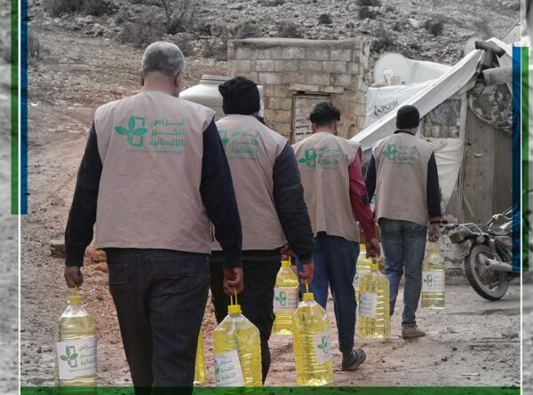 غراس الخير توزع مواد تدفئة لللاجئين السوريين في لبنان لمواجهة برد الشتاء