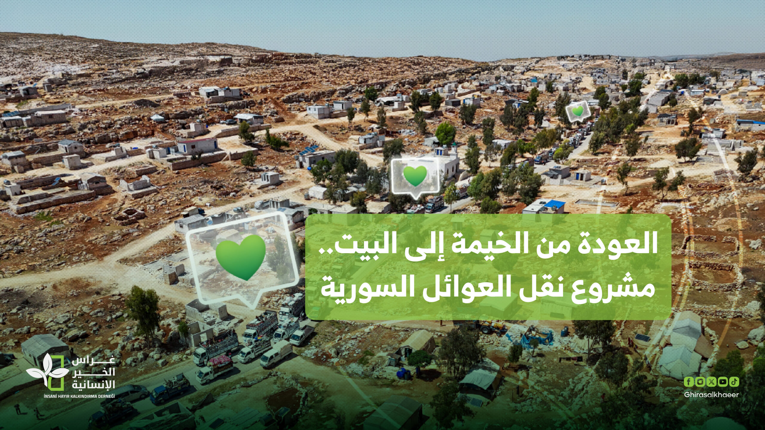 العودة من الخيمة إلى البيت.. مشروع نقل العوائل السورية