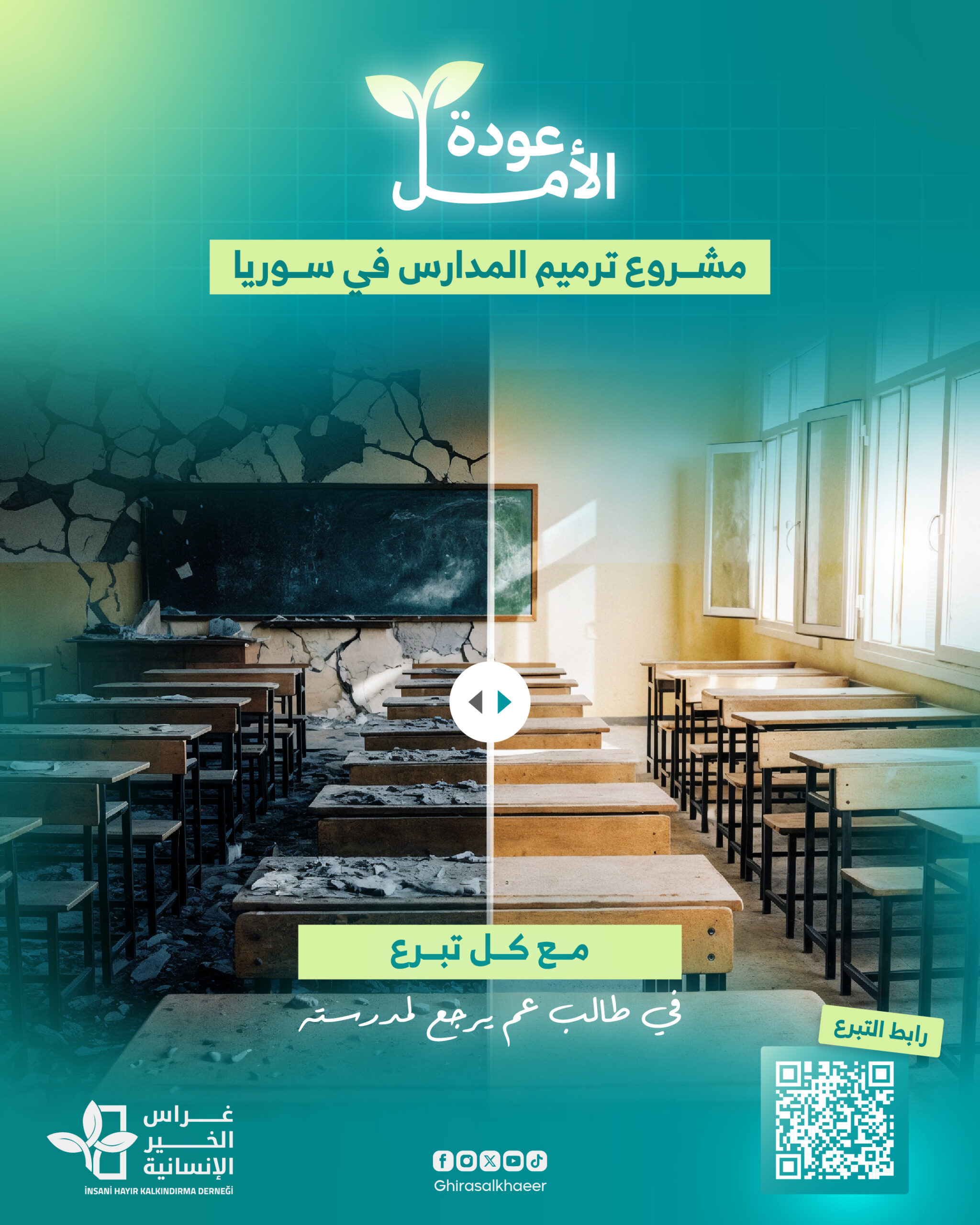 عودة الأمل .. ترميم مدارس سوريا
